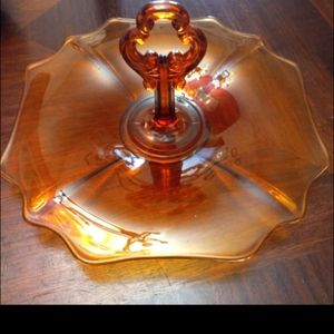 Vintage Indiana Glass Tidbit Tray